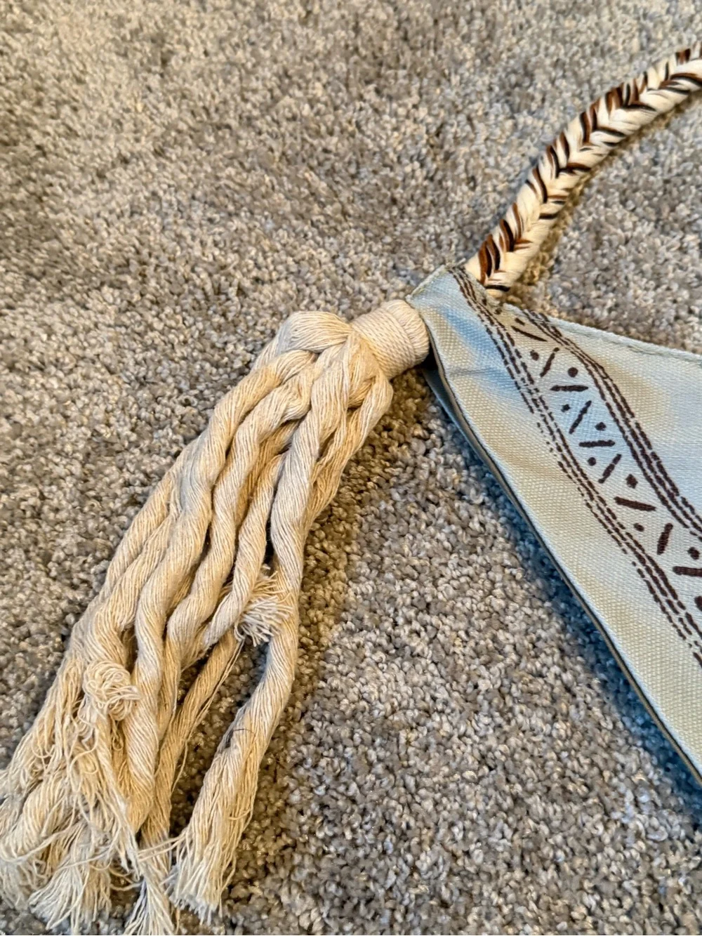 Boho Handmade Hobo Bag with Braided Strap
